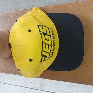 JEGS High Performance Hat Promo Cap Car Auto Parts Adult Adjustable Yellow Black